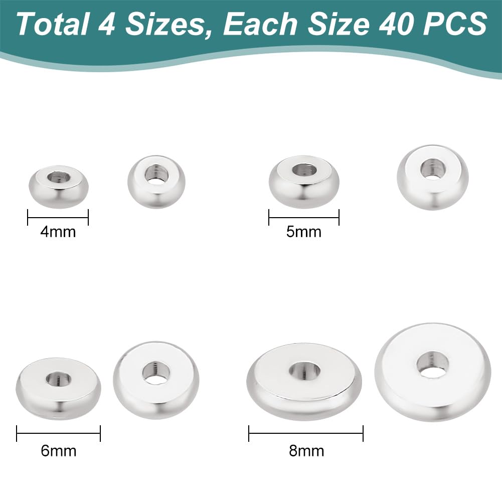 300 Perline Piatte In Metallo 4mm - 6 Colori Per Bijoux | Heishi E Distanziatori - Foto 3