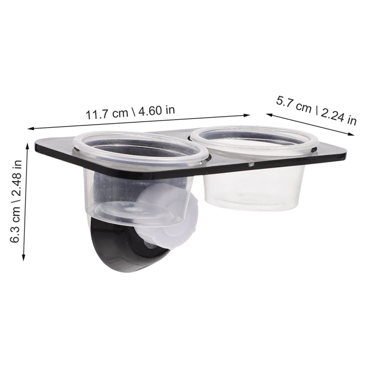 POPETPOP 5sets Accessori per Rettili Mangiatoia per Gechi con e Ciotole per Alimentatore per Rettili con Ciotole Compatte per Terrario