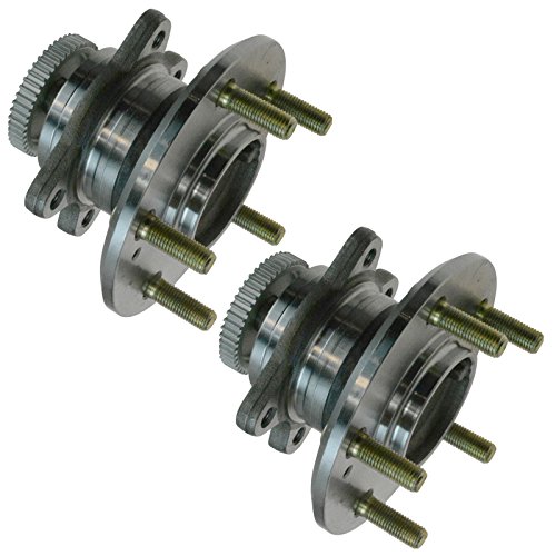 Image of TRQ Rear Left and Right Wheel Bearing and Hub Assembly Set 2 Piece Compatible with 2006-2009 Hyundai Sonata 2006 Kia Optima 4 Wheel ABS Brakes 5 Lug Wheels 2007-2008 Optima 2009-2010