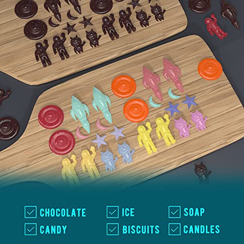 image for KoKoVac Silicone Molds Space Series (2 pcs) 24-Cavity Space 3D Molds I