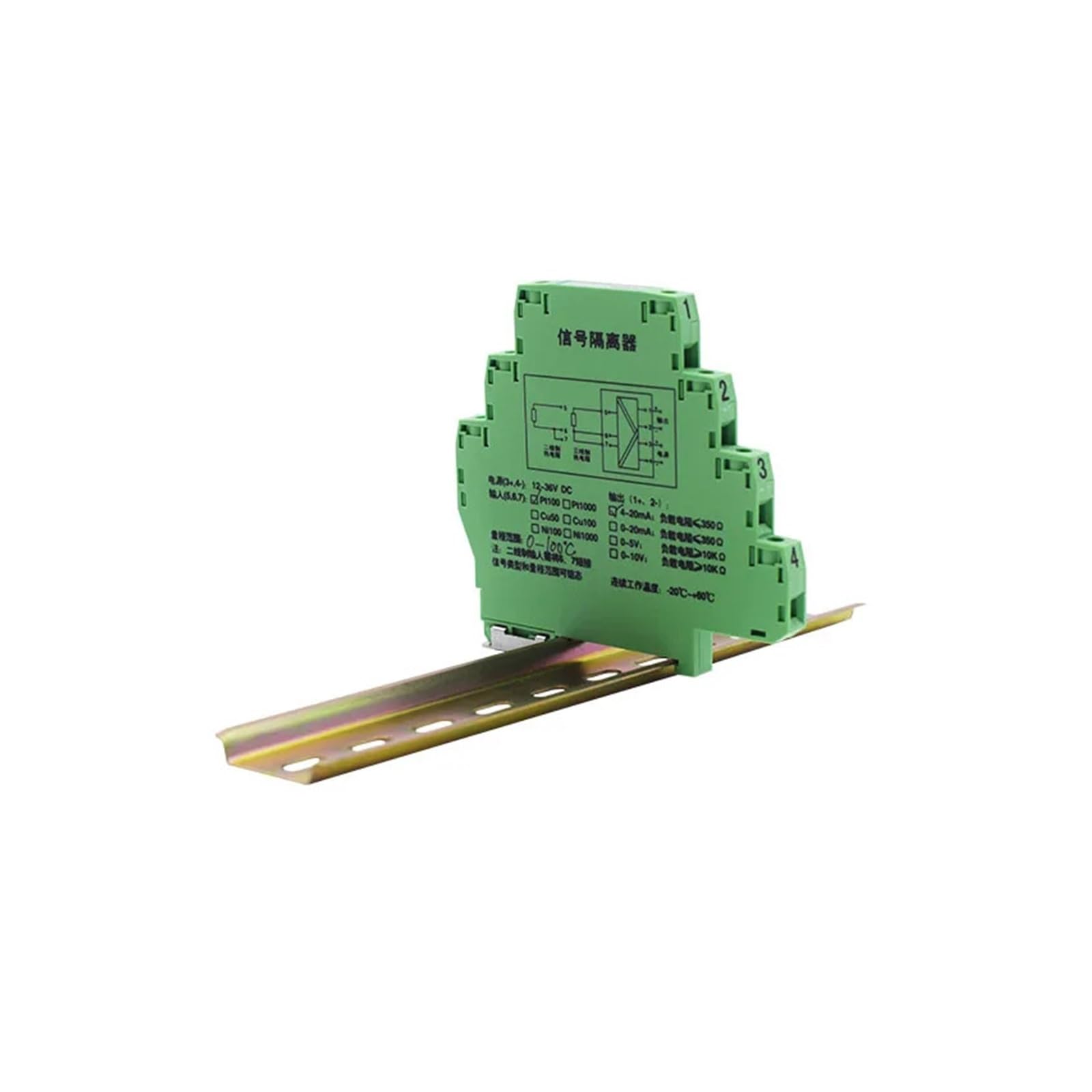 Opór termiczny przetwornik sygnału temperatury 4-20 mA izolator sygnału 0-5 V nadajnik (R -50-1700C INPUT_OUTPUT 4-20MA_DC24V)