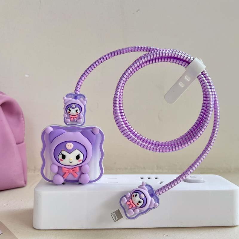 FACTOTECH Protective Charger Case for iPhone 18W 20W iPhone 15 14 13 12 11 Pro Max Charging Cable Charger Protective Cover Data Cable Protective Sleeve -(PURPLE KUROMI) (B0D941KLRF) Amazon Price History, Amazon Price Tracker