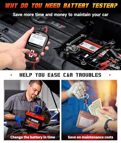 FOXWELL NT604 Car Scanner ABS SRS Transmission with FOXWELL BT100 Pro Car Battery Tester