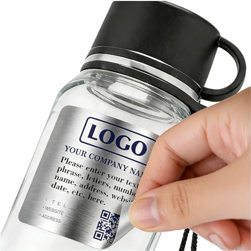 Custom Matte Silver PET Equipment Notice Labels – Brushed Silver Waterproof Instruction, Operation Reminder, Barcode, QR Code & Information Stickers – Industrial Equipment Identification Labels