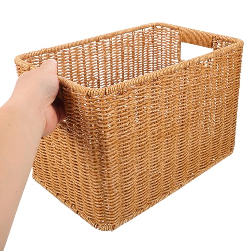 Cesta rectangular de plástico para organización de armarios YARNOW 5