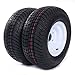 Set of 2 Trailer Tire & Rims 20.5 X 8 X 10 205/65-10 20.5/8-10 20.5/800-10 5 Lug White