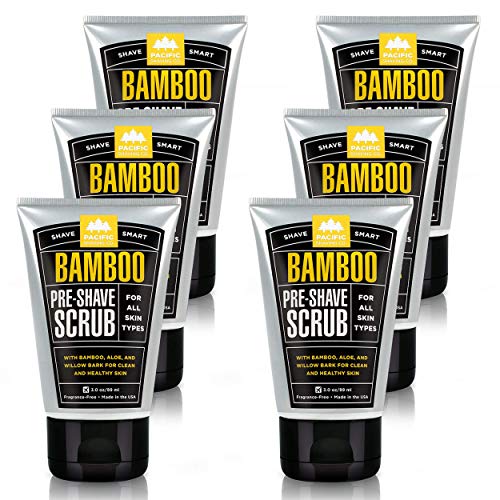 Pacific Shaving Company Bamboo Pre-Shave Scrub with Aloe & Willow Bark, Exfoliates, Soothes & Moistu - //coolthings.us
