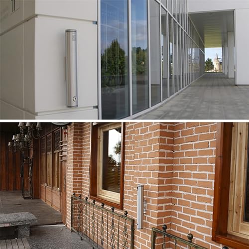 Cendrier mural en acier inoxydable avec serrure et clé, grande capacité pour fumoir extérieur et zones commerciales, design antirouille