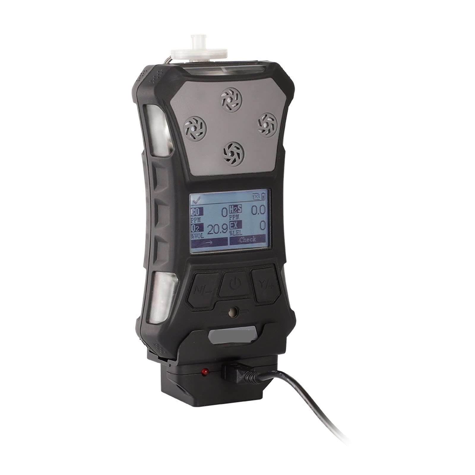 Detektor Gazu, 4 w 1 CO H2S O2 LEL EX CH4 HC Przenośne pompowanie Wykrywacz nieszczelności gazu Miernik Tester IECEX ATEX CE ISO9001