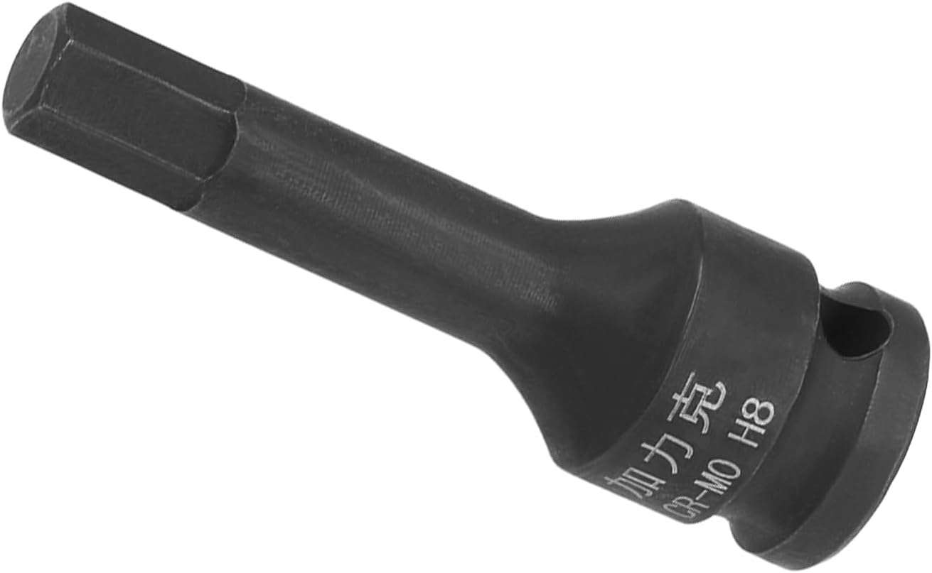 Impact Hex Bit Socket, H4 Bit 3/8" Drive, Metric Lengthen Screwdriver Socket Adapter - (Applications: for Torque Wrench)