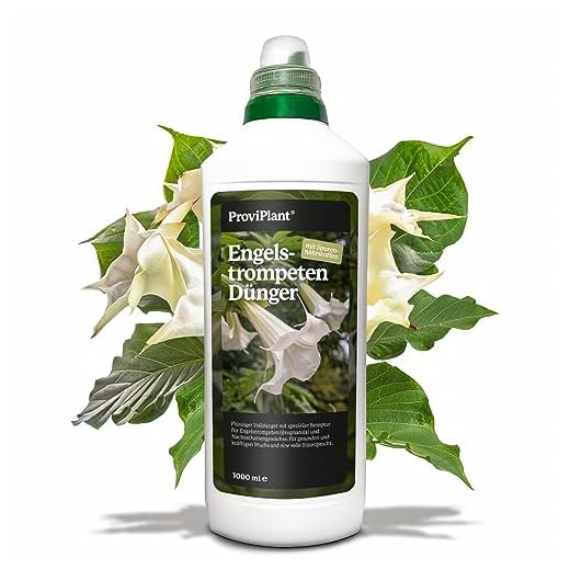 ProviPlant Engelstrompeten Flüssigdünger – Für Brugmansia & Blühpflanzen – 1 Liter Konzentrat für bis zu 200 Liter Gießwasser – Für Balkon, Terrasse & Garten – Made in Germany