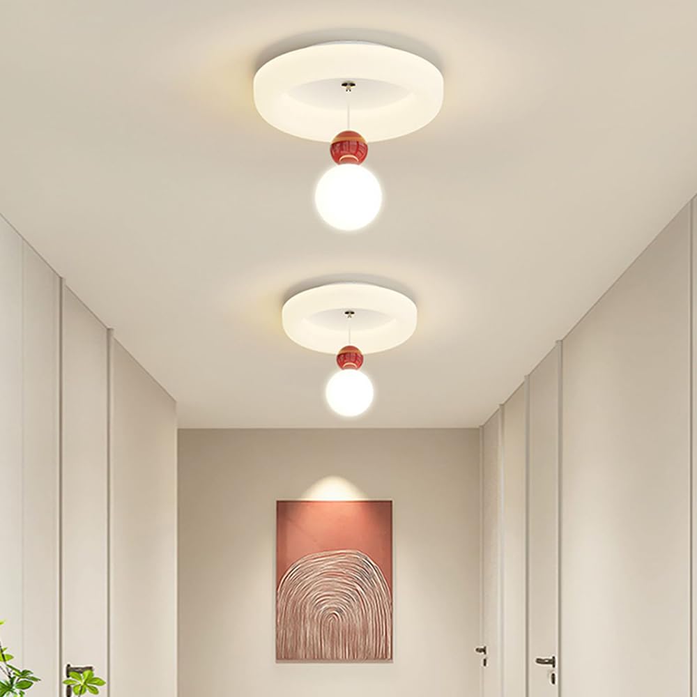 Kwadratowa Sufitowa Led Z 3 Trybami Kolorów, 20 W, Sufitowa Do Wnętrz, Nowoczesna Okrągła Sufitowa, Biała Akrylowa Sufitowa Do Korytarza, Ganku/Okrągły