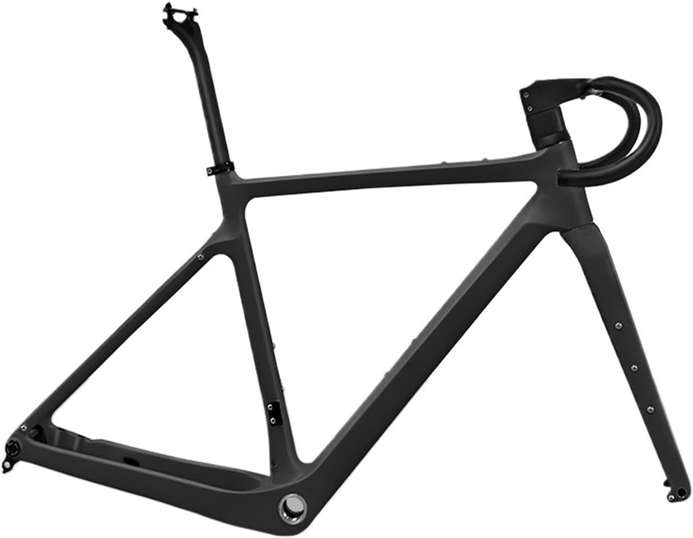 Fiber Bike Frame 700C Flat Mount and Fork Road Hidden Cable Bicycle