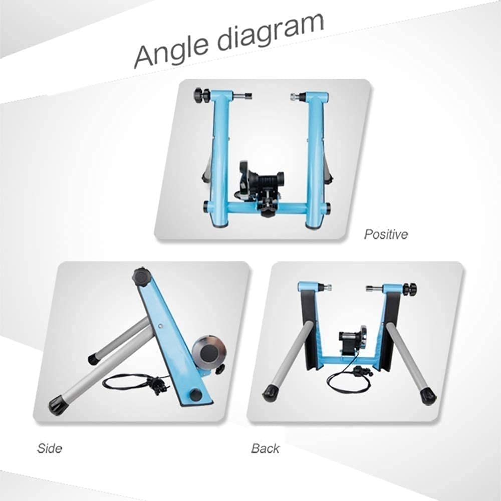 Bike Trainer Stand per Indoor Equitazione Esercizio Bicycle Training Stand Mountain Road Bike Trainer Portable in Acciaio Inox Indoor Trainer