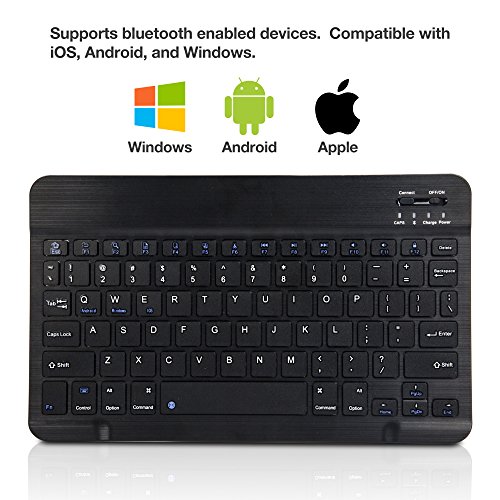 Boxwave Keyboard Compatible With Apple Iphone 8 Plus (Keyboard By Boxwave) - Slimkeys Bluetooth Keyboard, Portable Keyboard With Integrated Commands For Apple Iphone 8 Plus - Jet Black #TOP4