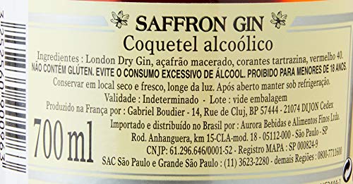 Gin Saffron Boudier 700 mL