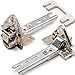 Türscharnier Set Kühlschrank kompatibel/Ersatz für 268698/00268698 Scharniere für Kühlschrank & Gefrierschrank von Bosch, Siemens, Constructa, Neff, Balay