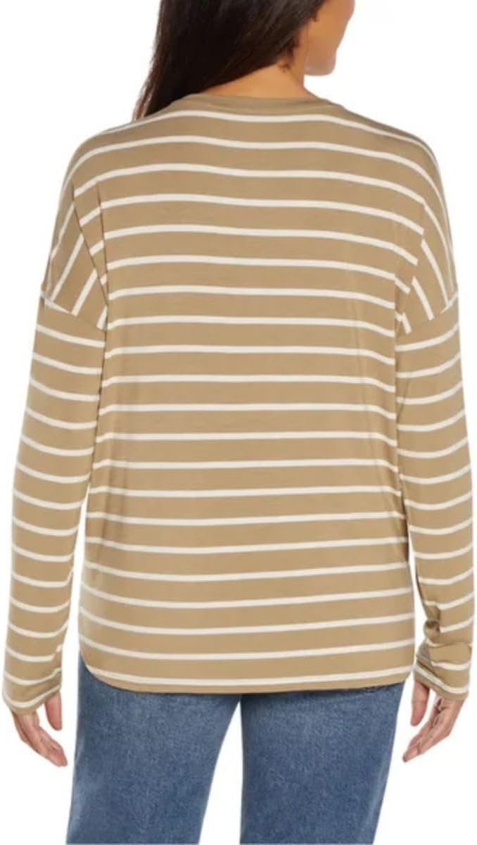 Gap Womens Luxe Long Sleeve Crew Neck Tee T-Shirt - Image 3