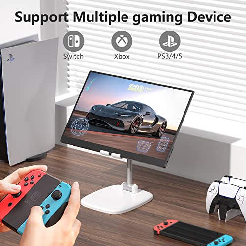 Image of ForHelp 17.3 inch Portable Monitor 1080P FHD 144Hz Narrow Edge Laptop Monitor USB C HDMI Gaming Computer IPS HDR Screen, Travel Monitor for PC Mac Phone Xbox PS5 Switch Laptop w /Smart Cover & Speakers