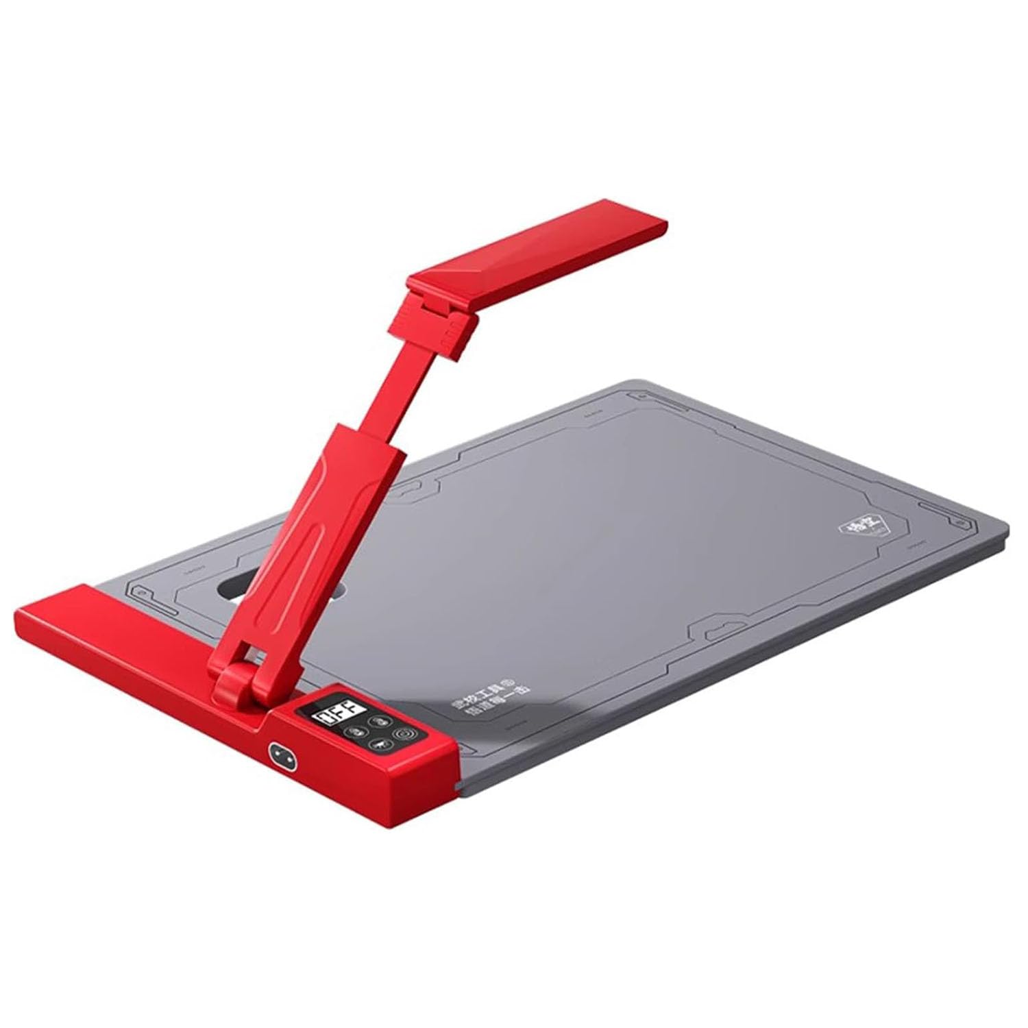 Séparateur Décran Chauffant, Tapis Chauffant Cpb De 17,5 Pouces, Température Réglable, avec Éclairage LED Et Indicateur De Poussière, pour La Réparation Et Le Retrait Décrans De Smartphones