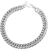 U7 Herren personalisiert Armband 21cm Massive Panzerkette Kubanische Armkette 6mm/9mm/12mm breit ...