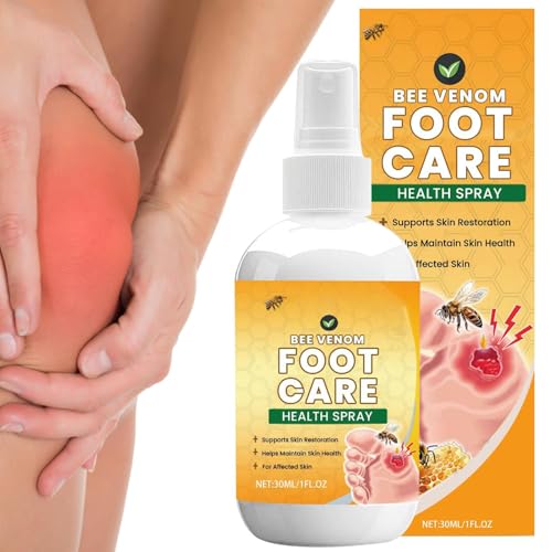 Spray para el cuidado de los pies, spray para el cuidado de las piernas, 30 ml, líquido de cuidado de pies portátil para adultos y ancianos, cuidado de las piernas