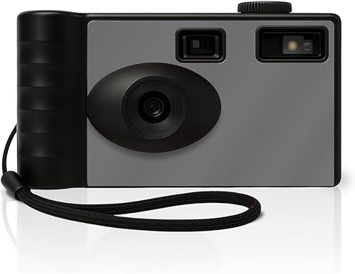 LENSY Cámara digital sin pantalla, cuatro filtros integrados, recargable, 8 mp, ligera, sin enfoque, flash automático, fácil de usar, reutilizable,