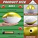 Soulchen 6 Pcs Autograph Footballs Blank White Panels Official Size Mini Autograph Football Customized Signature Team Balls Trophy for Rugby Game Graduation Signing, Gold(8.27 Inch)
