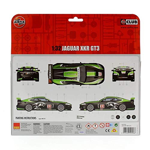 Airfix A55306 1/32 Large Starter Set, Jaguar XKR GT3 Modellbausatz – Bild 4