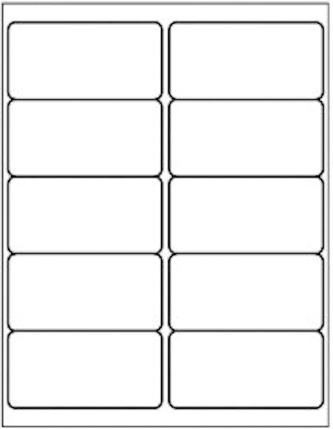 2" x 4" Shipping Address Labels for Laser Inkjet Printer, Mailing Label White for Package or Envelope, Printable Label Sheet 5163 8163 (500 Sheets 5000 Labels)