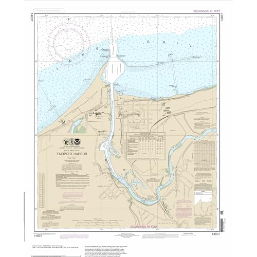 Paradise Cay Publicatoins, Inc. Historical NOAA Chart 14837: Fairport Harbor - Print on Demand - Historic Version or Updated NCC