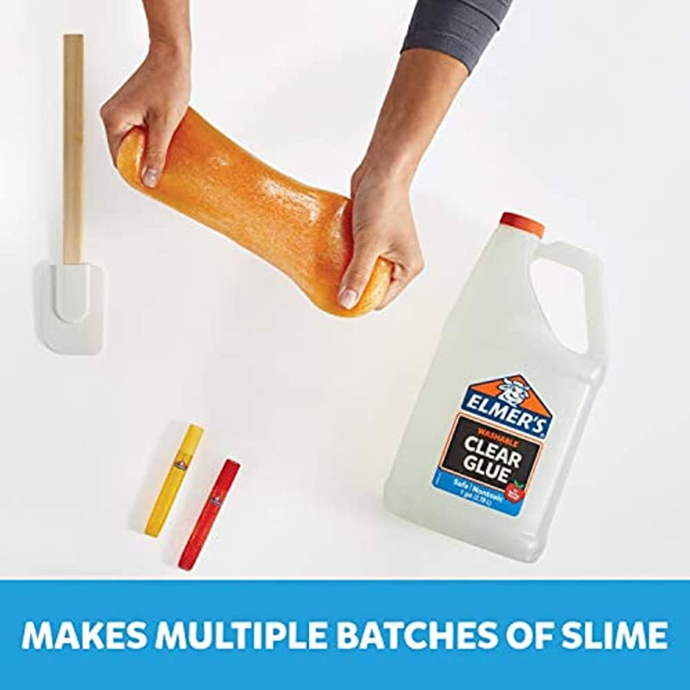Elmer's Clear Liquid School Glue, Slime Glue, & Craft Glue | Large 1 Gallon for School Supplies & Slime Supplies | Washable Glue : Everything Else