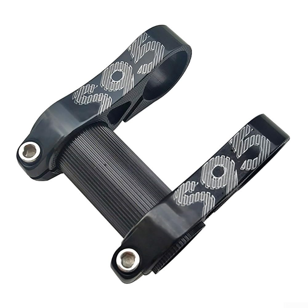 Adjustable Folding For Bike Stem for Brompton 412 P8, 25.4mm Double Riser Handlebar Stem, For CNC Aluminum Alloy For Ultra-Light 95g, Black(black)