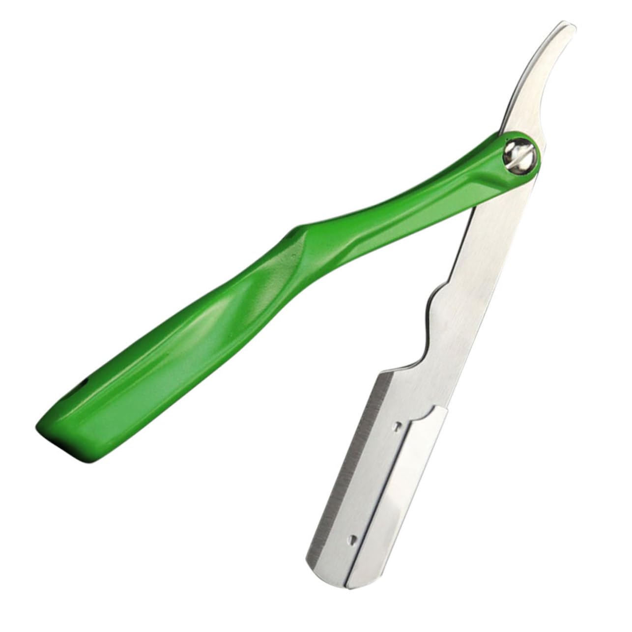 PACKOVE 4 Piezas Soporte Plegable para Cuchillas de Afeitar Manual Soporte Profesional de Metal Verde con Cabeza Plateada para Casa Ligero y Duradero para Barberías y Peluquerías