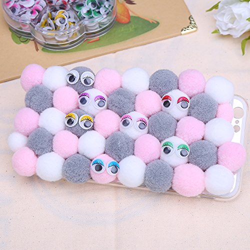 Decora 240Pcs 10Mm Colors Wiggly Googly Eyes With Eyelash With Self-Adhesive Diy Scrapbooking Crafts #TOP5