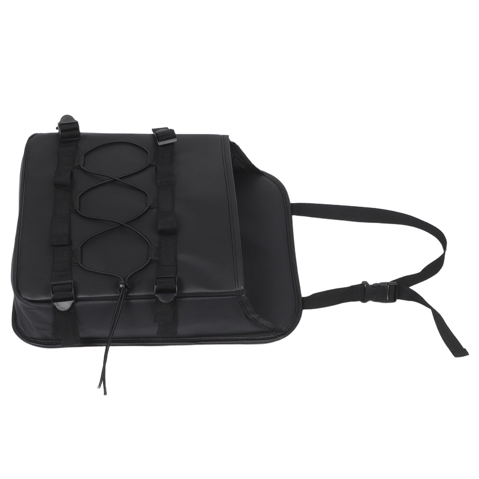 Organisateur de coffre grand rangement en PU noir avec poches suspendues