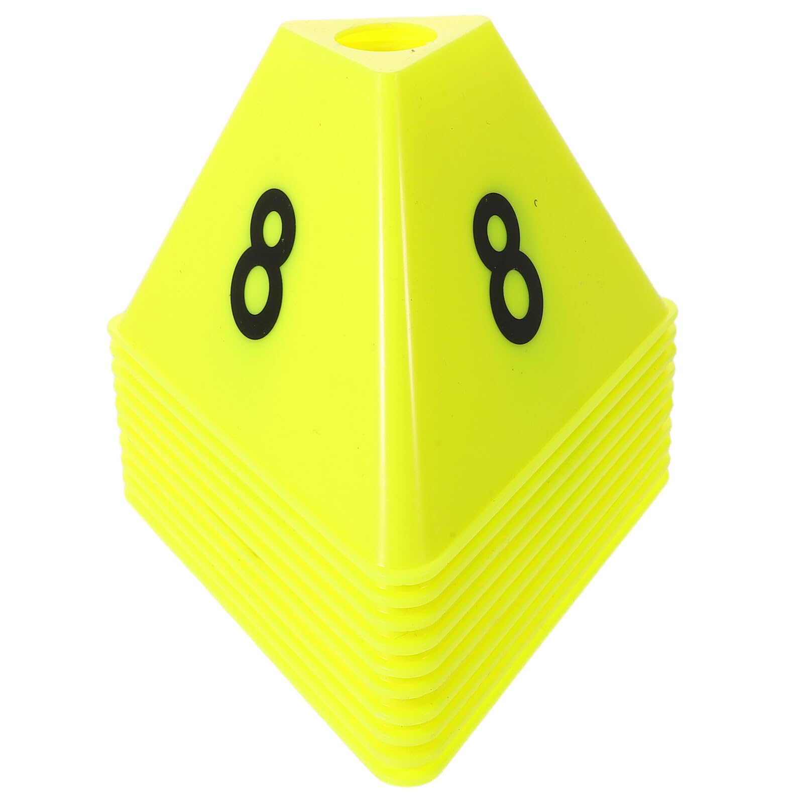 Toyvian 10 Piezas Conos de Entrenamiento Deportivo Conos de Fútbol Numerados para Entrenamiento de Fútbol Carreras Gimnasio y Obstáculos Deportivos