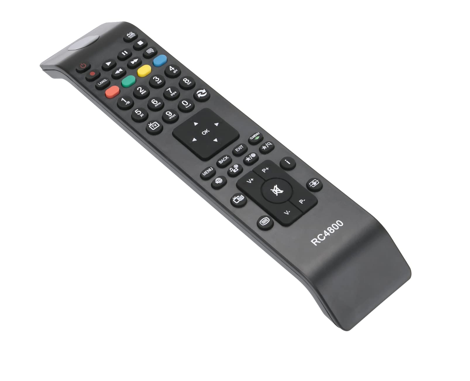 ALLIMITY RC4800 Replce Remote Control fit for Techwood Telefunken Saba LD22V180 S5015R-SMART LD32V167 LD22CHS105S LE48PV16B S5014R-Smart SUMMUM50E TE49282N25F1C30D TC49278DLED TW43296S24T1P
