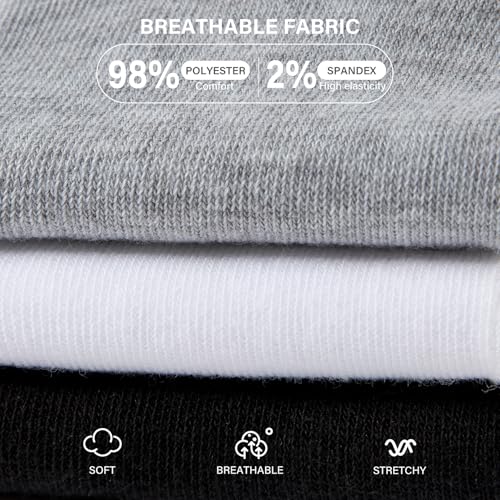 Mens Socks Short Low Cut Comfort Breathable Casual Socks 3/6/12/18 pairs4