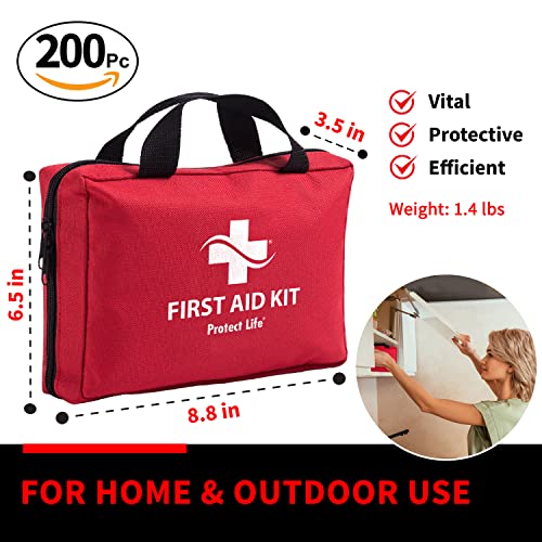 First Aid Kit For Home/Businesses (200 Piece) Emergency Kit/Travel First Aid Kit For Car. Small First Aid Kit. Home First Aid Kit Bag Survival/Medical Kit. Car First Aid Kit/First Aid Kits Travel #TOP5