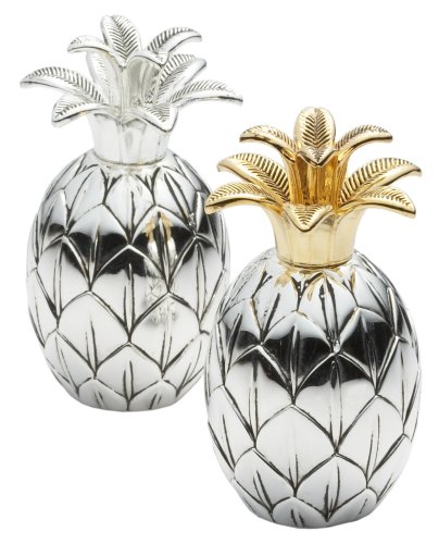 Godinger Pineapple Salt & Pepper Set,Silver/Gold Godinger Pineapple Salt & Pepper Set,Silver/Gold