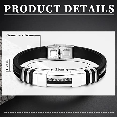 ADRAMATA Bracciale Uomo, Regolabile Bracciale da