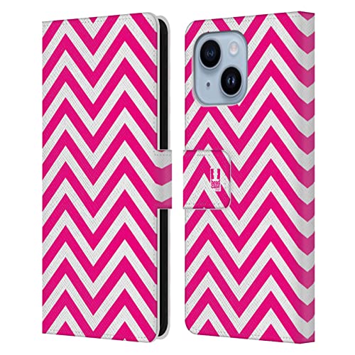 Étui Portefeuille iPhone 14 Plus Cuir Rose Housse Protection