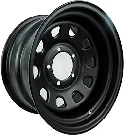 Roda de Aço Daytona, 17x9, 5x139, Preta, para Willys, Rural, F75, F1000, Suzuki Samurai, Jimny, Vitara e Niva - Mangels