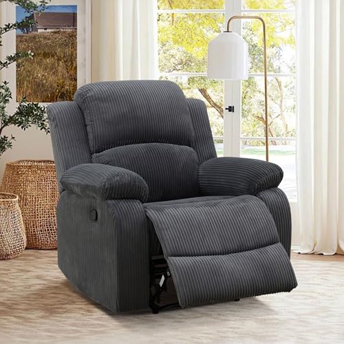 Sillón Plegable Curvo Gris Oscuro miniatura 1