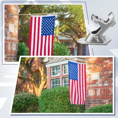 Support de drapeau pour mât de maison Jetec pour pavoiser votre façade extérieure - 6