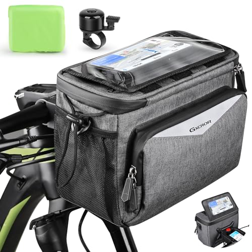 GXCROR Lenkertasche Fahrrad 5.5L Wasserdicht,Mit...