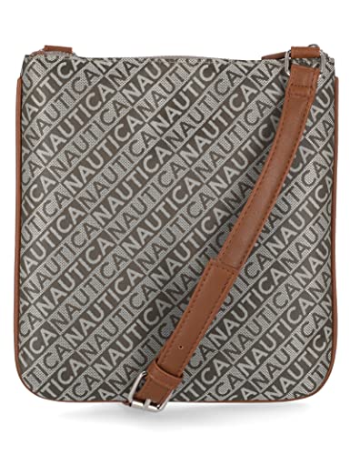 Image of Nautica Lakeside Signature Jaquard North South Crossbody Bag
