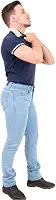 Calça Jeans Plus Size Masculino Tamanho Plus Modelo Country 50 a 56 Tradicional - Coll Jeans