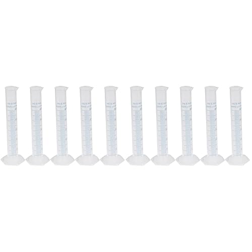 10 piezas de frasco de muestras de vaso de precipitados de educación científica Ml Test para suministros de base transparentes y moldeados,